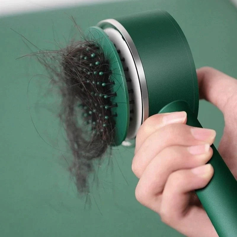 NoStress: Brosse à cheveux auto nettoyante