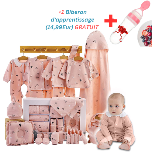 CotonCâlin 22 pièces - Offrez à votre bébé un câlin de coton avec notre ensemble de vêtements unisexes