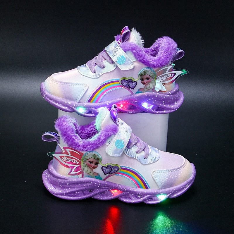 Chaussures lumineuses imprimé princesse