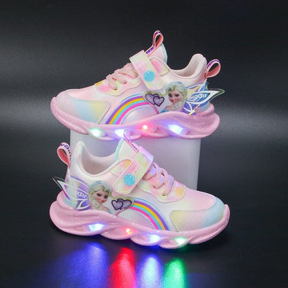 Chaussures lumineuses imprimé princesse