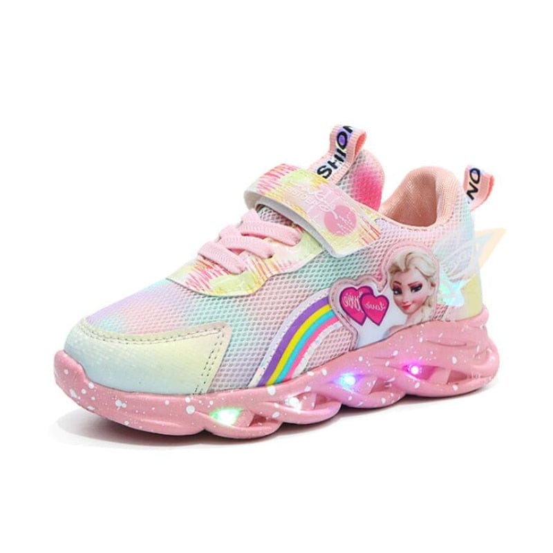 Chaussures lumineuses imprimé princesse