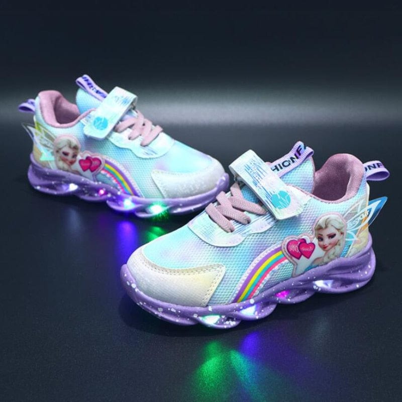 Chaussures lumineuses imprimé princesse