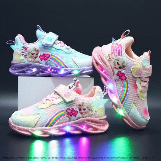 Chaussures lumineuses imprimé princesse