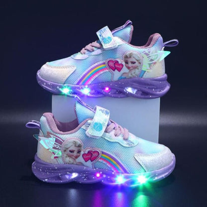 Chaussures lumineuses imprimé princesse